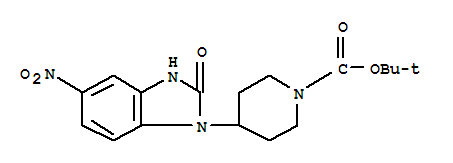 1-(1-Boc-哌啶-4-基)-5-硝基-1,3-二氫-1H-苯并咪唑-2-酮結(jié)構(gòu)式_337910-14-2結(jié)構(gòu)式