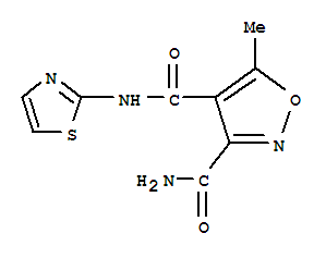 3,4-Isoxazoledicarboxamide,5-methyl-n4-2-thiazolyl-(9ci)Structure,338408-95-0Structure 3,4-Isoxazoledicarboxamide,5-methyl-n4-2-thiazolyl-(9ci) Structure,338408-95-0Structure