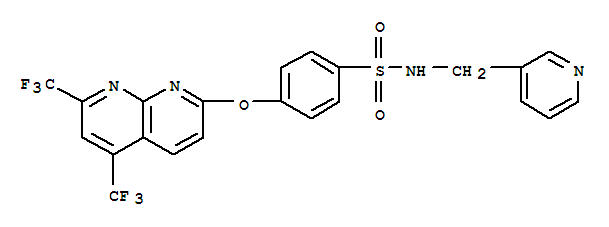 Benzenesulfonamide, 4-[[5,7-bis(trifluoromethyl)-1,8-naphthyridin-2-yl]oxy]-n-(3-pyridinylmethyl)-(9ci) Structure,338412-13-8Structure
