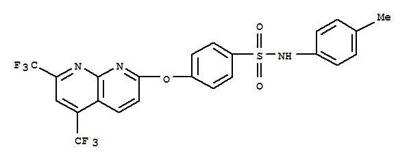 Benzenesulfonamide, 4-[[5,7-bis(trifluoromethyl)-1,8-naphthyridin-2-yl]oxy]-n-(4-methylphenyl)-(9ci) Structure,338412-31-0Structure