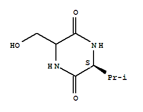 2,5-Piperazinedione,3-(hydroxymethyl)-6-(1-methylethyl)-,(6s)-(9ci)Structure,342416-69-7Structure 2,5-Piperazinedione,3-(hydroxymethyl)-6-(1-methylethyl)-,(6s)-(9ci) Structure,342416-69-7Structure