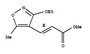 2-Propenoicacid,3-(3-ethoxy-5-methyl-4-isoxazolyl)-,methylester,(2e)-(9ci)Structure,342424-94-6Structure 2-Propenoicacid,3-(3-ethoxy-5-methyl-4-isoxazolyl)-,methylester,(2e)-(9ci) Structure,342424-94-6Structure