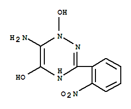 1,2,4-Triazin-5-ol ,6-amino-1,2-dihydro-1-hydroxy-3-(2-nitrophenyl)-(9ci)Structure,342783-70-4Structure 1,2,4-Triazin-5-ol ,6-amino-1,2-dihydro-1-hydroxy-3-(2-nitrophenyl)-(9ci) Structure,342783-70-4Structure