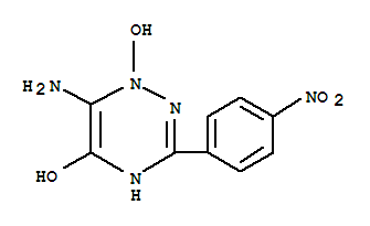 1,2,4-Triazin-5-ol ,6-amino-1,2-dihydro-1-hydroxy-3-(4-nitrophenyl)-(9ci)Structure,342783-74-8Structure 1,2,4-Triazin-5-ol ,6-amino-1,2-dihydro-1-hydroxy-3-(4-nitrophenyl)-(9ci) Structure,342783-74-8Structure