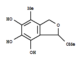 4,5,6-Isobenzofurantriol ,1,3-dihydro-3-methoxy-7-methyl-(9ci)Structure,342785-41-5Structure 4,5,6-Isobenzofurantriol ,1,3-dihydro-3-methoxy-7-methyl-(9ci) Structure,342785-41-5Structure