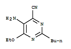 4-Pyrimidinecarbonitrile,5-amino-2-butyl-6-ethoxy-(9ci)Structure,342823-94-3Structure 4-Pyrimidinecarbonitrile,5-amino-2-butyl-6-ethoxy-(9ci) Structure,342823-94-3Structure