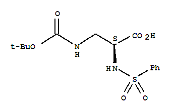 (S)-boc-3-amino-2-(phenylsulfonylamino)-propionic acidStructure,342888-28-2Structure (S)-boc-3-amino-2-(phenylsulfonylamino)-propionic acid Structure,342888-28-2Structure