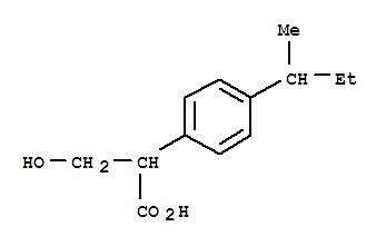 Benzeneacetic acid,-alpha--(hydroxymethyl)-4-(1-methylpropyl)-(9ci)Structure,342892-24-4Structure Benzeneacetic acid,-alpha--(hydroxymethyl)-4-(1-methylpropyl)-(9ci) Structure,342892-24-4Structure