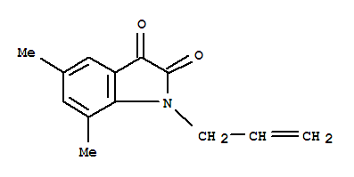 1H-indole-2,3-dione,5,7-dimethyl-1-(2-propenyl)-(9ci)Structure,342893-81-6Structure 1H-indole-2,3-dione,5,7-dimethyl-1-(2-propenyl)-(9ci) Structure,342893-81-6Structure