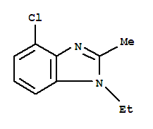 1H-benzimidazole,4-chloro-1-ethyl-2-methyl-(9ci)Structure,34373-79-0Structure 1H-benzimidazole,4-chloro-1-ethyl-2-methyl-(9ci) Structure,34373-79-0Structure