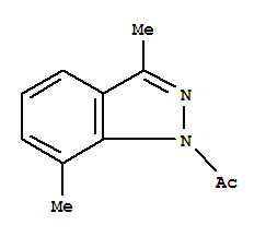 (9ci)-1-乙?；?3,7-二甲基-1H-吲唑結(jié)構(gòu)式_343773-68-2結(jié)構(gòu)式