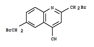 4-Quinolinecarbonitrile,2,6-bis(bromomethyl)-Structure,344403-33-4Structure 4-Quinolinecarbonitrile,2,6-bis(bromomethyl)- Structure,344403-33-4Structure