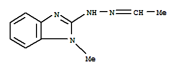 (9Ci)-(1-甲基-1H-苯并咪唑-2-基)肼酮乙醛結構式_344416-96-2結構式