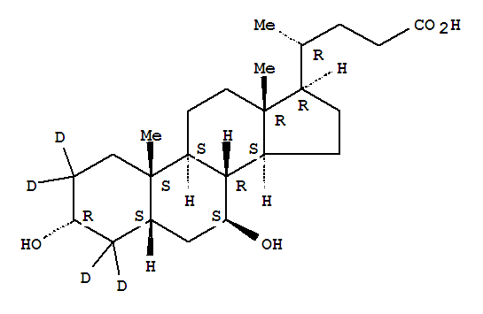 熊去氧膽酸-D4結構式_347841-46-7結構式