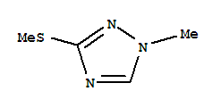 1H-1,2,4-triazole,1-methyl-3-(methylthio)-(9ci)Structure,35102-22-8Structure 1H-1,2,4-triazole,1-methyl-3-(methylthio)-(9ci) Structure,35102-22-8Structure