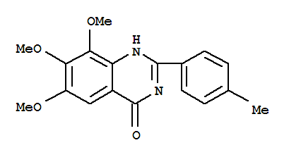 4(1H)-quinazolinone, 6,7,8-trimethoxy-2-(4-methylphenyl)-(9ci)Structure,35241-35-1Structure 4(1H)-quinazolinone, 6,7,8-trimethoxy-2-(4-methylphenyl)-(9ci) Structure,35241-35-1Structure