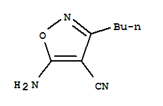 4-Isoxazolecarbonitrile,5-amino-3-butyl-(9ci)Structure,35261-04-2Structure 4-Isoxazolecarbonitrile,5-amino-3-butyl-(9ci) Structure,35261-04-2Structure