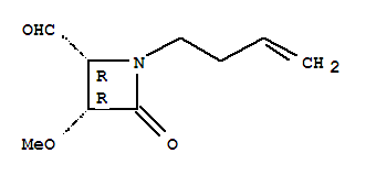 (2R,3R)-(9Ci)-1-(3-丁烯)-3-甲氧基-4-氧代-2-氮雜丁烷羧醛結(jié)構(gòu)式_353494-37-8結(jié)構(gòu)式