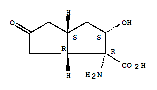 1-氨基-2-羥基-5-氧代八氫-1-并環(huán)戊二烯羧酸結(jié)構(gòu)式_355134-42-8結(jié)構(gòu)式