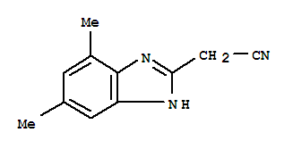 1H-benzimidazole-2-acetonitrile,4,6-dimethyl-(9ci) Structure,355829-91-3Structure