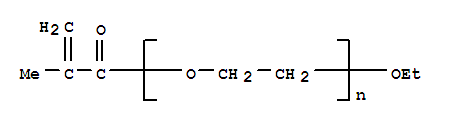 Poly(ethylene glycol) ethyl ether methacrylateStructure,35625-93-5Structure Poly(ethylene glycol) ethyl ether methacrylate Structure,35625-93-5Structure