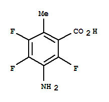 Benzoic acid, 3-amino-2,4,5-trifluoro-6-methyl-(9ci)Structure,360065-37-8Structure Benzoic acid, 3-amino-2,4,5-trifluoro-6-methyl-(9ci) Structure,360065-37-8Structure