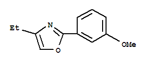 Oxazole,4-ethyl-2-(3-methoxyphenyl)-(9ci)Structure,365427-22-1Structure Oxazole,4-ethyl-2-(3-methoxyphenyl)-(9ci) Structure,365427-22-1Structure