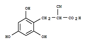 2-Cyano-3-(2,4,6-trihydroxyphenyl)propanoic acidStructure,366793-90-0Structure 2-Cyano-3-(2,4,6-trihydroxyphenyl)propanoic acid Structure,366793-90-0Structure