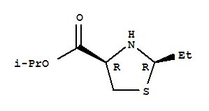 Isopropyl (2r,4r)-2-ethyl-1,3-thiazolidine-4-carboxylateStructure,366806-80-6Structure Isopropyl (2r,4r)-2-ethyl-1,3-thiazolidine-4-carboxylate Structure,366806-80-6Structure