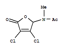 n-(3,4-二氯-2,5-二氫-5-氧代-2-呋喃)-n-甲基乙酰胺結(jié)構(gòu)式_366821-55-8結(jié)構(gòu)式