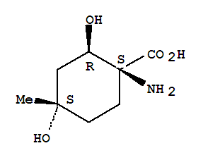 Cyclohexanecarboxylic acid,1-amino-2,4-dihydroxy-4-methyl-,(1r,2s,4r)-rel-Structure,367507-95-7Structure Cyclohexanecarboxylic acid,1-amino-2,4-dihydroxy-4-methyl-,(1r,2s,4r)-rel- Structure,367507-95-7Structure