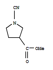 3-Pyrrolidinecarboxylicacid,1-cyano-,methylester(9ci)Structure,367906-55-6Structure 3-Pyrrolidinecarboxylicacid,1-cyano-,methylester(9ci) Structure,367906-55-6Structure