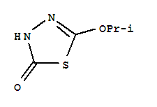 1,3,4-Thiadiazol-2(3h)-one, 5-(1-methylethoxy)-Structure,37158-83-1Structure 1,3,4-Thiadiazol-2(3h)-one, 5-(1-methylethoxy)- Structure,37158-83-1Structure