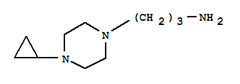 (9Ci)-4-環(huán)丙基-1-哌嗪丙胺結(jié)構(gòu)式_373608-43-6結(jié)構(gòu)式