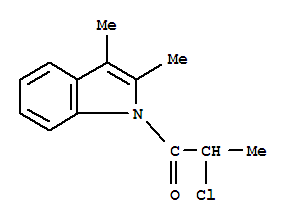 (9ci)-1-(2-氯-1-氧代丙基)-2,3-二甲基-1H-吲哚結(jié)構(gòu)式_374914-83-7結(jié)構(gòu)式