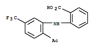 2-[[2-乙酰基-5-(三氟甲基)苯基]氨基]-苯甲酸結構式_37885-08-8結構式