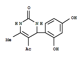 2(1H)-pyrimidinone,5-acetyl-4-(2,4-dihydroxyphenyl)-3,4-dihydro-6-methyl-(9ci)Structure,380654-24-0Structure 2(1H)-pyrimidinone,5-acetyl-4-(2,4-dihydroxyphenyl)-3,4-dihydro-6-methyl-(9ci) Structure,380654-24-0Structure
