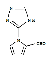 1H-pyrrole-2-carboxaldehyde,1-(1h-1,2,4-triazol-3-yl)-(9ci)Structure,383136-37-6Structure 1H-pyrrole-2-carboxaldehyde,1-(1h-1,2,4-triazol-3-yl)-(9ci) Structure,383136-37-6Structure