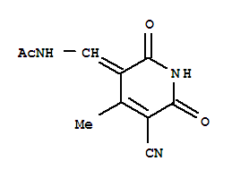 (9ci)-n-[(5-氰基-1,6-二氫-4-甲基-2,6-二氧代-3(2H)-吡啶)甲基]-乙酰胺結(jié)構(gòu)式_384815-06-9結(jié)構(gòu)式
