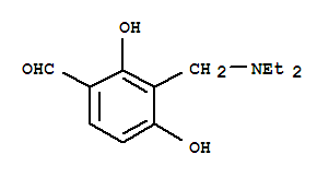 (9ci)-3-[(二乙基氨基)甲基]-2,4-二羥基-苯甲醛結(jié)構(gòu)式_384823-61-4結(jié)構(gòu)式