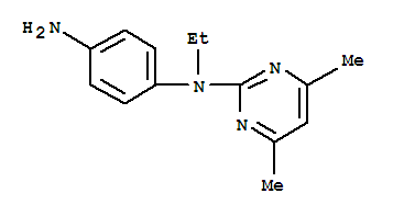 N-(4-aminophenyl)-n-ethyl-4,6-dimethyl-2-pyrimidinamineStructure,387358-43-2Structure N-(4-aminophenyl)-n-ethyl-4,6-dimethyl-2-pyrimidinamine Structure,387358-43-2Structure