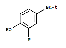 4-(1,1-二甲基乙基)-2-氟苯酚結構式_38946-63-3結構式
