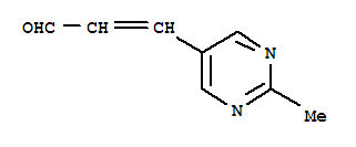 2-Propenal ,3-(2-methyl-5-pyrimidinyl)-(9ci)Structure,393177-83-8Structure 2-Propenal ,3-(2-methyl-5-pyrimidinyl)-(9ci) Structure,393177-83-8Structure