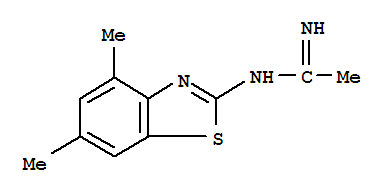 Ethanimidamide,n-(4,6-dimethyl-2-benzothiazolyl)-(9ci)Structure,395065-75-5Structure Ethanimidamide,n-(4,6-dimethyl-2-benzothiazolyl)-(9ci) Structure,395065-75-5Structure