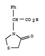 3-Thiazolidineacetic acid,4-oxo--alpha--phenyl-Structure,396129-91-2Structure 3-Thiazolidineacetic acid,4-oxo--alpha--phenyl- Structure,396129-91-2Structure