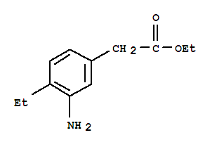 Benzeneacetic acid, 3-amino-4-ethyl-, ethyl ester (9ci)Structure,400648-69-3Structure Benzeneacetic acid, 3-amino-4-ethyl-, ethyl ester (9ci) Structure,400648-69-3Structure