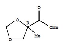1,3-Dioxolane-4-carboxylicacid,4-methyl-,methylester,(4r)-(9ci)Structure,401480-03-3Structure 1,3-Dioxolane-4-carboxylicacid,4-methyl-,methylester,(4r)-(9ci) Structure,401480-03-3Structure