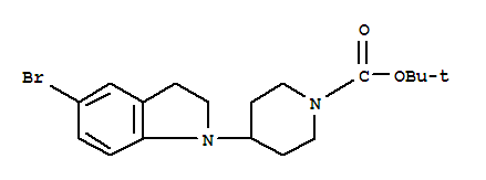 Tert-butyl 4-(5-bromoindolin-1-yl)piperidine-1-carboxylateStructure,401565-86-4Structure Tert-butyl 4-(5-bromoindolin-1-yl)piperidine-1-carboxylate Structure,401565-86-4Structure