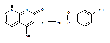 (9ci)-4-羥基-3-[3-(4-羥基苯基)-3-氧代-1-丙烯基]-1,8-萘啶-2(1h)-酮結(jié)構(gòu)式_401938-41-8結(jié)構(gòu)式