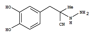 Benzenepropanenitrile, alpha-hydrazino-3,4-dihydroxy-alpha-methyl-(9ci)Structure,40248-66-6Structure Benzenepropanenitrile, alpha-hydrazino-3,4-dihydroxy-alpha-methyl-(9ci) Structure,40248-66-6Structure